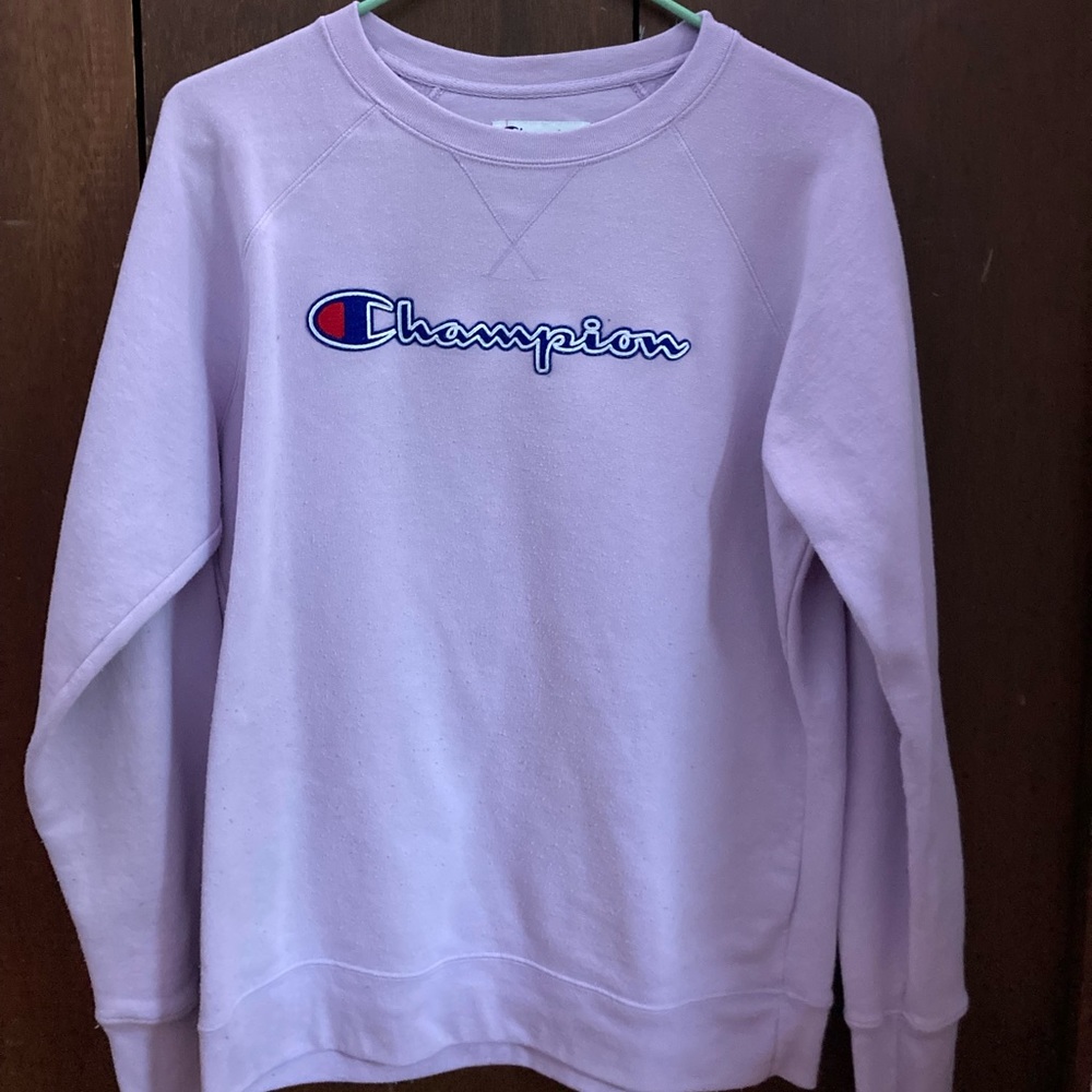 Purple champion crewneck
